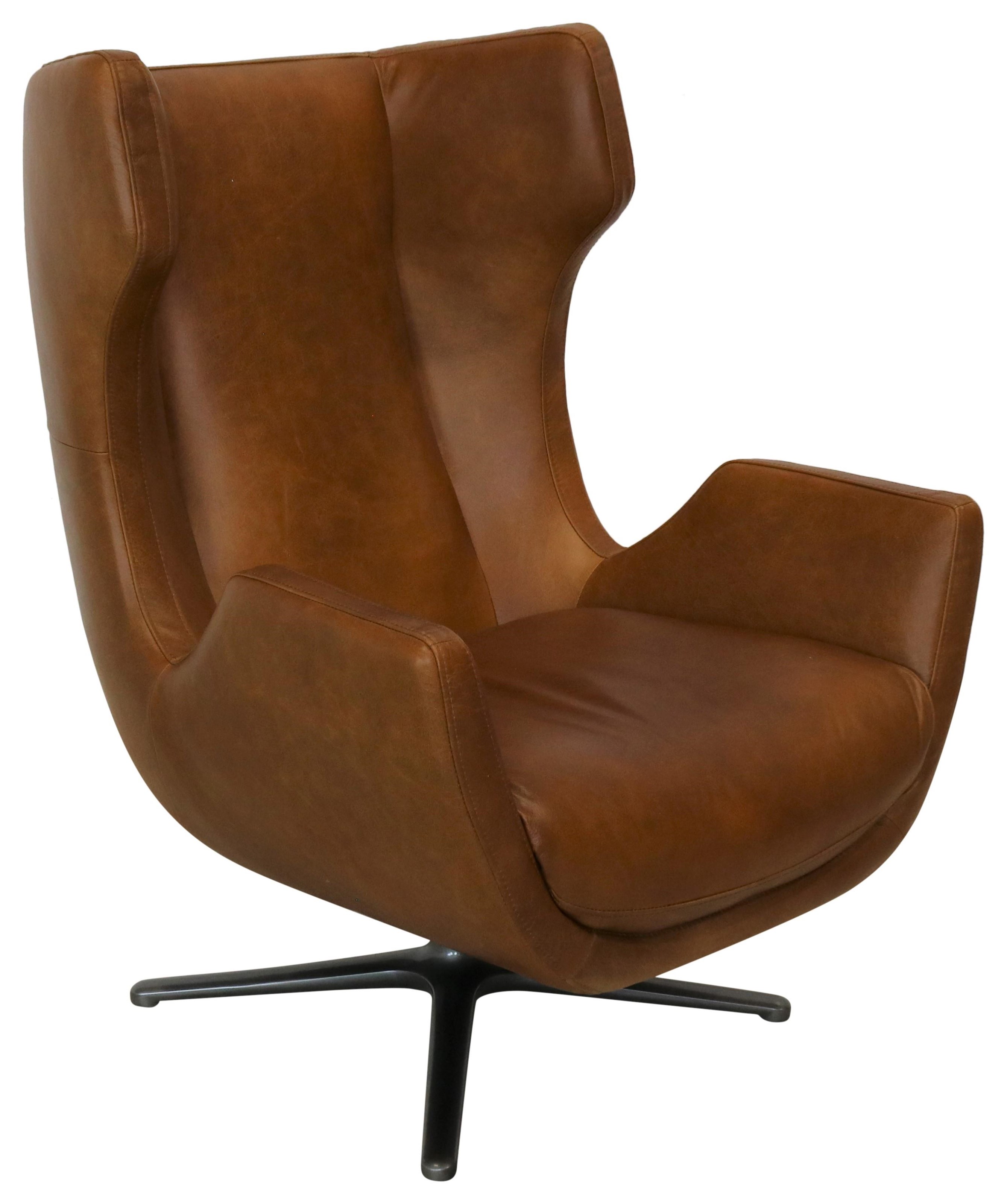 Kayla Home Upholstered Accents Leather Swivel Chair Sprintz